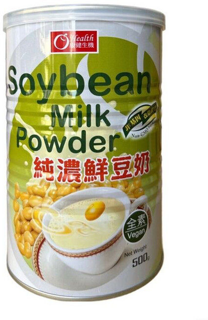 Health 健生 豆奶粉 純濃鮮豆奶 全素 無添加糖 500g, 4個