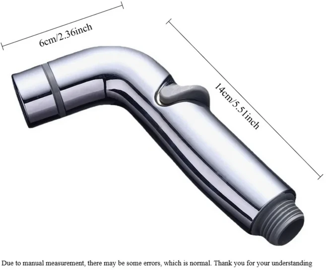 조절 비데 분무기 욕실 청소 및 개인 위생을 위한 유량 제어 기능이 있는 휴대용 샤워 헤드, 01 1PC