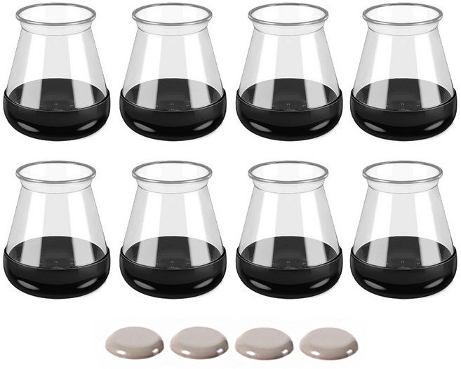 메리달 스무드 슬라이드 의자 발커버 카펫 마루 겸용 소음방지 다리캡, 8개