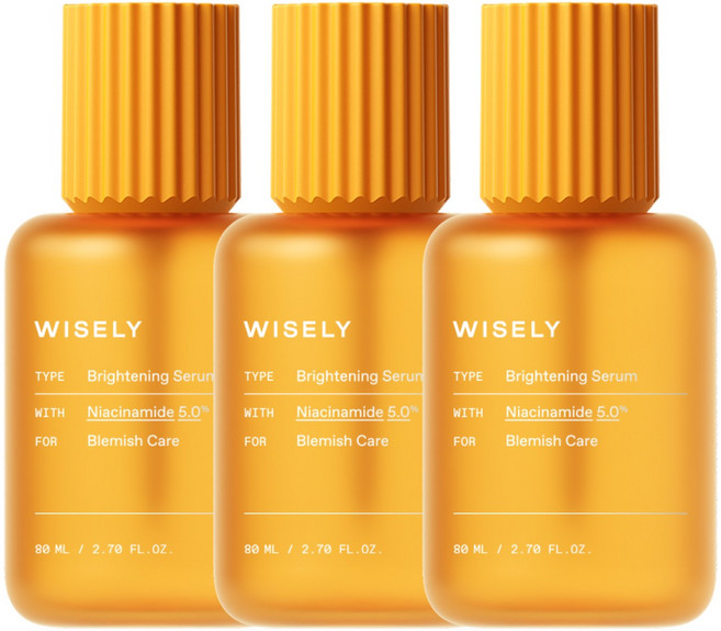 와이즐리 나이아신아마이드 5% 잡티 고함량 미백 기능성 세럼, 3개, 80ml