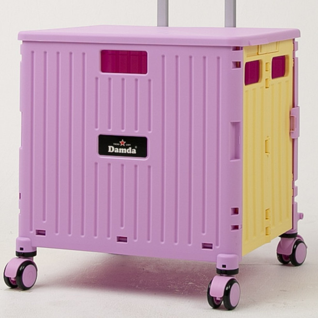 트렌드컨테이너 접이식 폴딩카트 4바퀴 특대형 65L, 1개