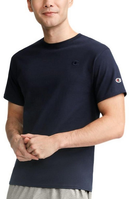Champion 클래식 남성용 저지 티셔츠 2XL 네이비, XX-Large, Deep Navy