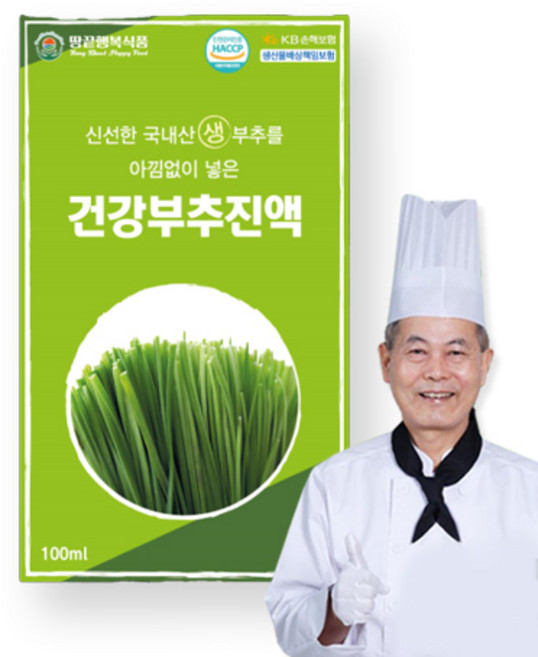 땅끝행복식품 김귀수 부추즙 부추진액 엑기스 100ml, 60개