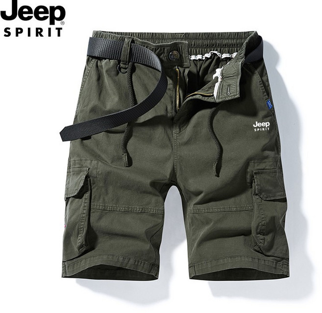 JEEPSPIRIT 지프스피릿 남성 여름 카고 반바지 루즈핏 순면 멀티 포켓 5부 팬츠 JP7678