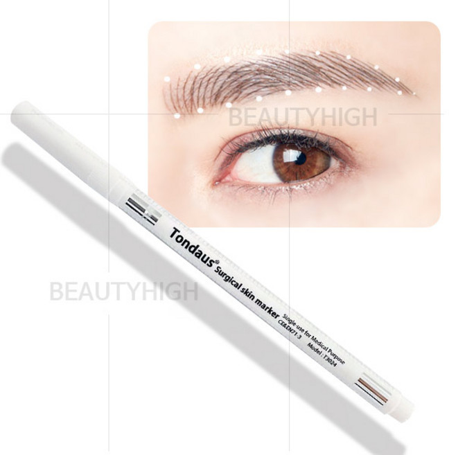 의료용 통더스 싱글마커펜 (화이트 심)+줄자 반영구화장재료, 1개