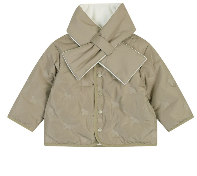 에뜨와 아동용 우든 프레스 보온 다운 점퍼