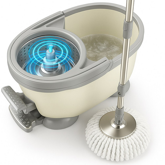 자피스 튼튼한 통돌이 회전걸레 신형, 1개