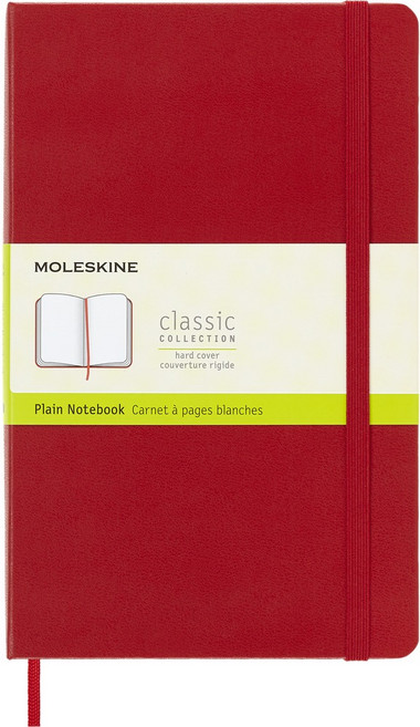 MOLESKINE 經典硬殼筆記本 - L型/空白, 紅, 1個