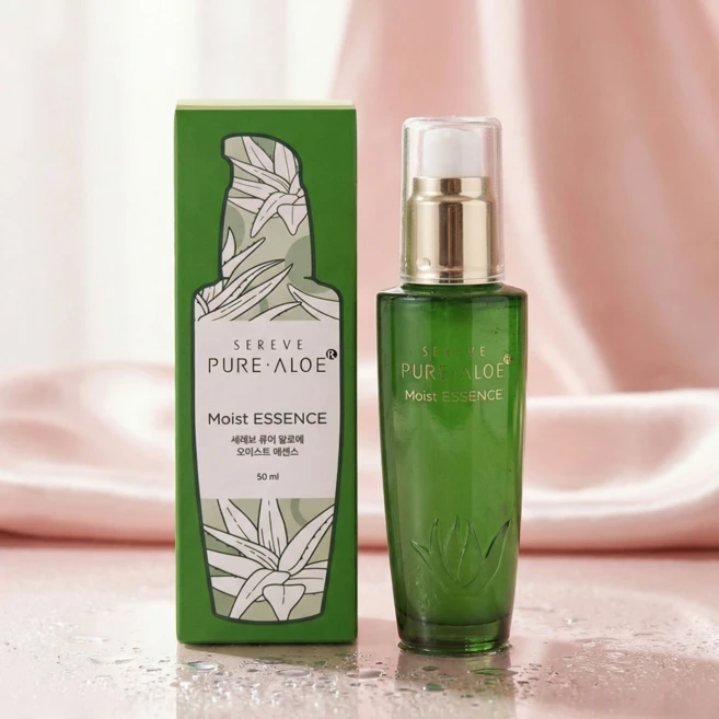 김정문알로에 세레브 퓨어 알로에 모이스트 에센스 50ml, 1개 - 쿠팡