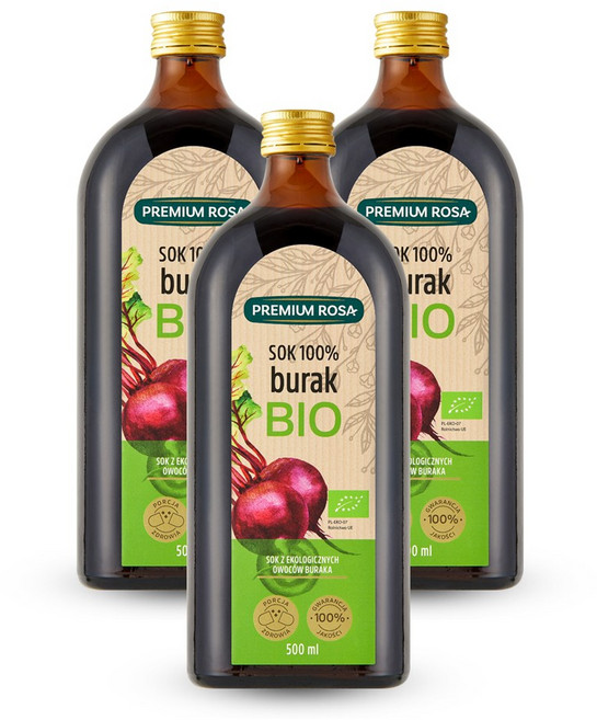 프리미엄로사 유기농 레드비트 원액 100% 건강즙 500ml, 3개