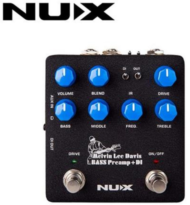뉴엑스 NuX Melvin Lee Davis Preamp 멜빈 데이비스 베이스 프리앰프 (NBP-5), 1개