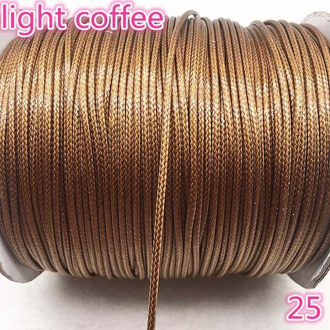 10 메터/몫 1mm 1 5mm 코팅 코튼 코드 스레드 코드 문자열 스트랩 목걸이 로프 비즈 보석 만들기 Diy
