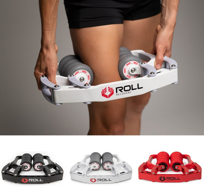 Roll Recovery 롤 리커버리 R8 롤러 마사지, 카본 블랙, 1개