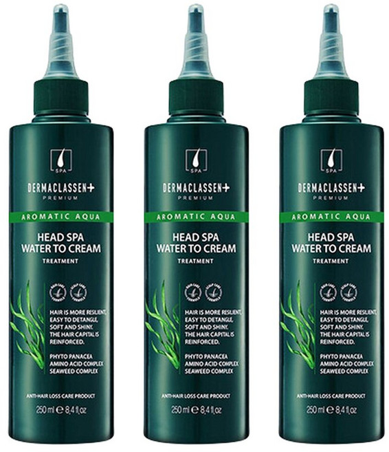 더마클라센 헤드스파 워터 탈모케어 트리트먼트 250ml x3, 3개