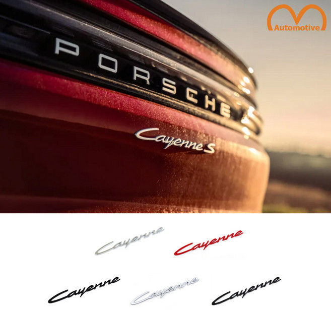 포르쉐 호환 Cayenne 카이엔 신형 엠블럼, 블랙(유광), .