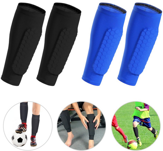 도나토르 초경량 정강이보호대 축구 밴드2p, 1세트, 블루