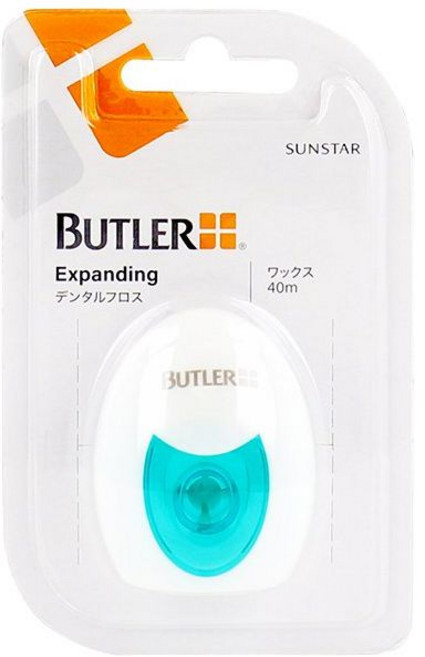 선스타 SUNSTAR BUTLER 버틀러 산스타 확장 한 왁스 치실 치간 칫솔 오랄 케어, 1개
