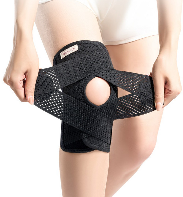 Galvaran G11 반월판 무릎보호대 관절 통증 완화 남녀 공용, black, 1개