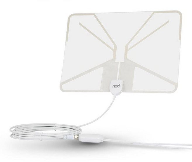 4K UHD 디지털 TV안테나 실내용 벽부착형 USB증폭 지상파 공중파 수신기 티비, 1개