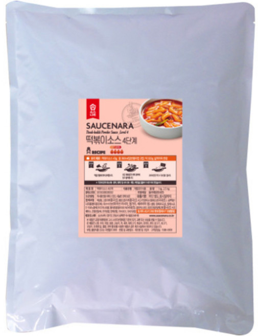 소스나라 떡볶이소스 4단계(많이 매운맛) 2.5kg 업소용 대용량 분말 행사용 맛집소스, 1개