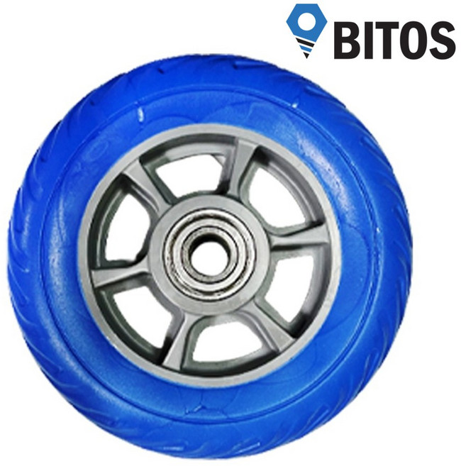 10인치 발포우레탄 (H) 핸드카바퀴 우레탄발포바퀴 청발포, 1개