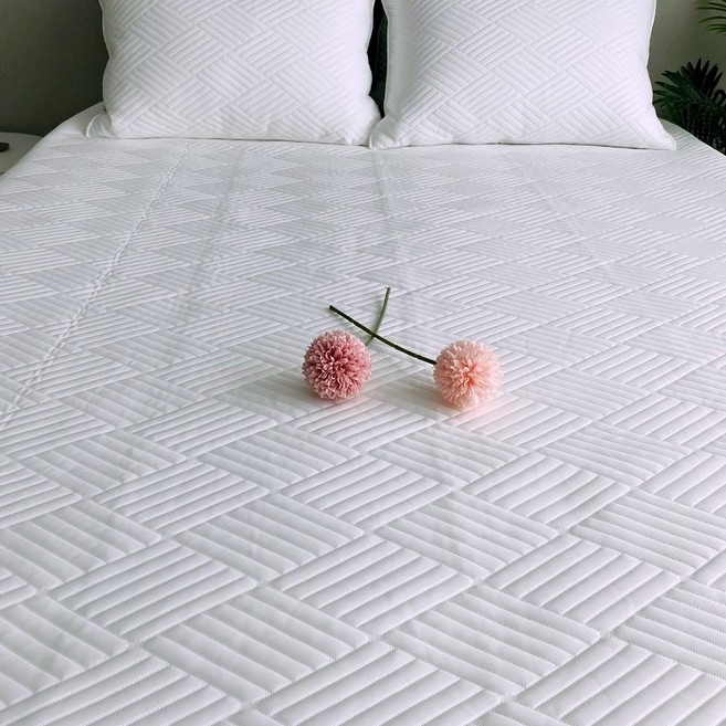 (세탁망 증정) 26년형 천사베딩 레오나 쿨링 100% 듀라론 여름 냉감 패드 고정밴드 쿨매트 냉감아이스패드 싱글 퀸 라지킹 이스턴킹 여름침대패드, 그레이, 유아 / 아동 패드