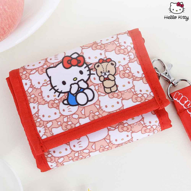 산리오 KOREA 헬로키티 목걸이 지갑 동전 지폐 카드