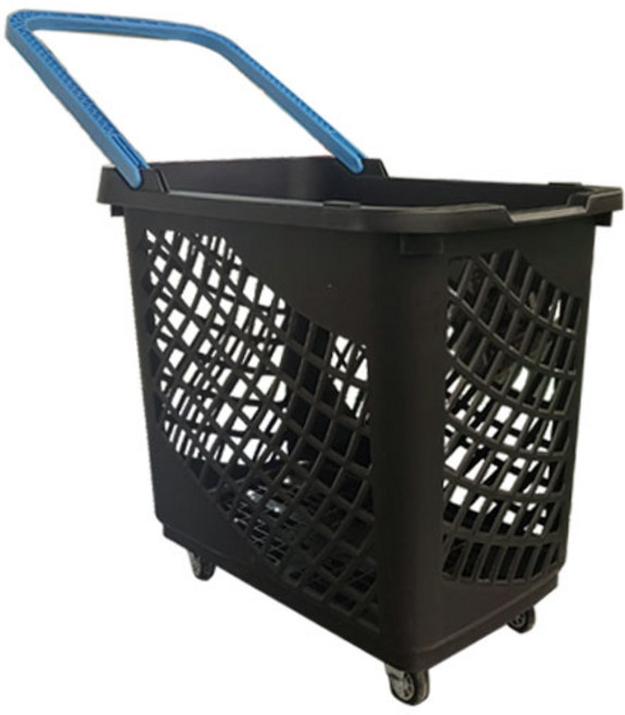 코랙코리아 쇼핑 핸드카트 시장마트 장바구니 롤링바스켓 바퀴달린바구니 쇼핑바구니, 1개