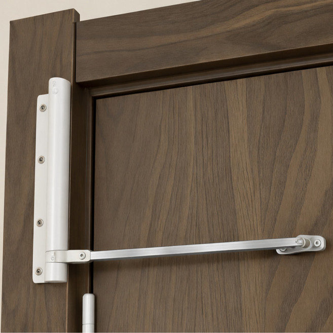 노바리스 스프링 도어 클로저 현관문 자동문닫힘 장치, 화이트, 1개