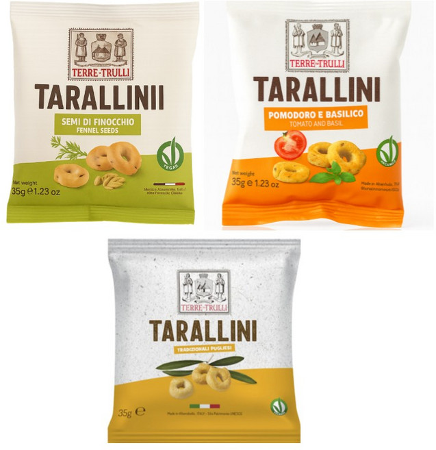 타랄리니 스낵 35g 3가지맛 3개씩 [오리지널3+토마토와 바질3+펜넬씨드3], 9개