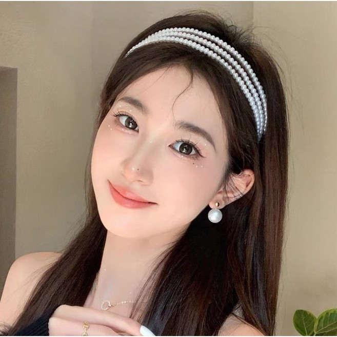 BEAGLE 法式復古三層珍珠髮箍