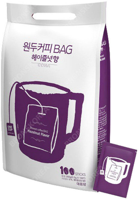 코나 원두커피백 헤이즐넛 티백커피, 350g, 100개입, 1개