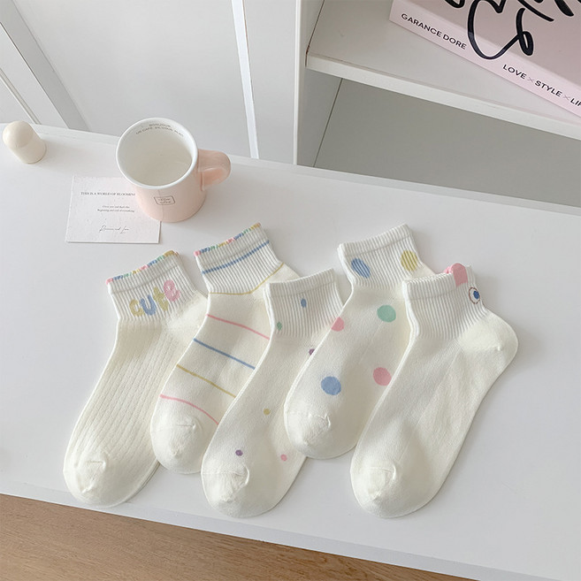 와이와이 여성 양말 5종 세트 WZ339