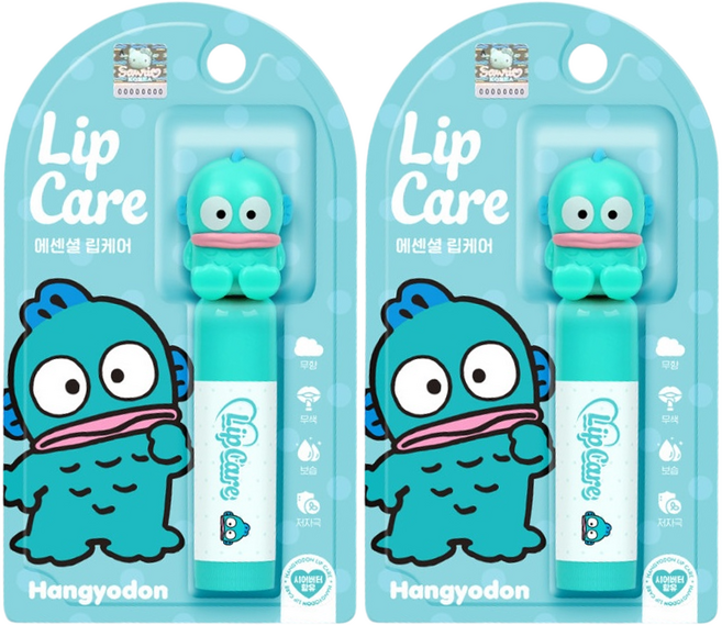 [1+1] 산리오 캐릭터즈 피규어 립케어, 무향, 4.5g, 1개