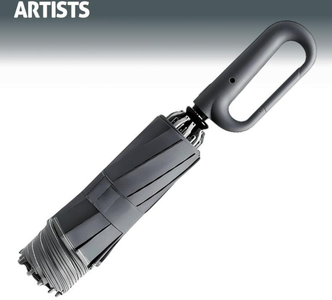 아티스트 버클 3단 자동 거꾸로 우산