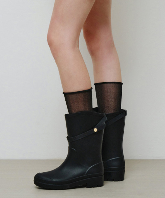 몽돌 MONGDOL 워커 부츠 버클 스트랩 레인부츠 미들 MDAC023 4 컬러 s