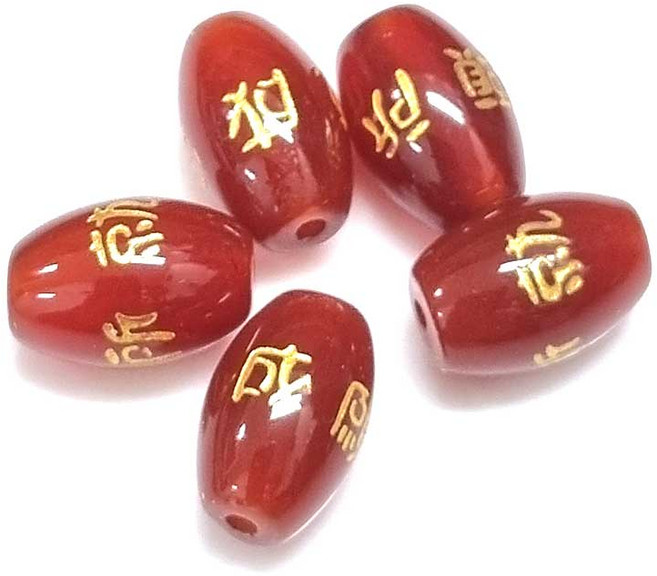 ALL 종교비즈 팔찌원석 8mm 옴자 소원성취 행운부적 한팩 4알 원석선택, 오벌소원성취(자마노)