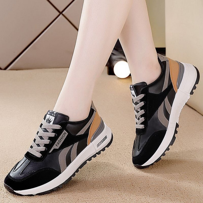 Sunsdew 빅사이즈 스니커즈 여성 봄 미끄럼 방지 캐주얼 러닝화