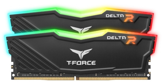 팀그룹 T-Force DDR4 8G CL16 Delta 데스크탑용 RGB 서린 2p, PC4-25600