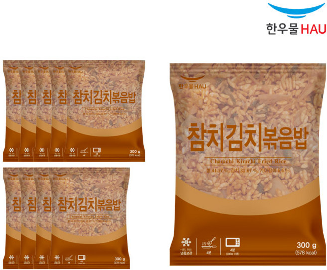 [자연맘스토리] 한우물 참치김치 볶음밥 300g x 10개