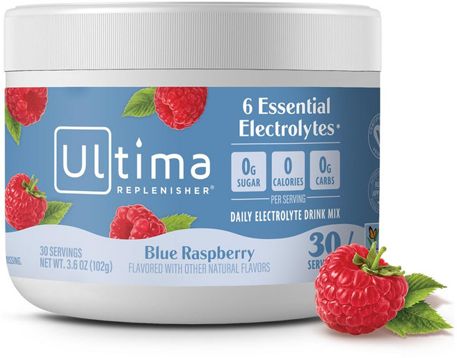 Ultima Replenisher 每日電解質沖泡飲品 藍莓覆盆子, 102g