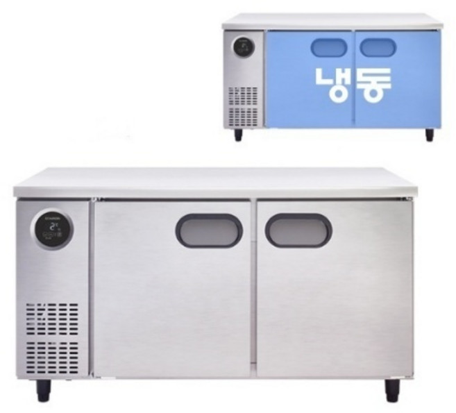 스타리온 업소용냉장고 신모델 1500 냉동 테이블냉동고 SR-T15DIEM 내부스텐 366L