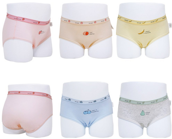 슈와츠코리아 여아 아동 주니어 삼각 팬티 5종 과일