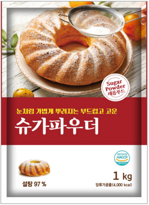 새롬푸드 슈가파우더, 1개, 1kg