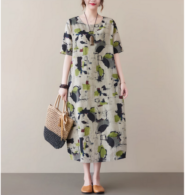 체르페 인견 원피스 블라우스 빅사이즈 옷 여름 비치 휴양지 60대 여성