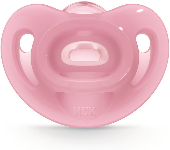 누크 센서티브 노리개젖꼭지, S1(0~6개월), 핑크, 1개