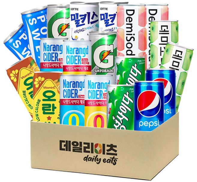 탄산 캔음료수 10종류 20캔 믹스세트 C세트, 190ml, 1세트