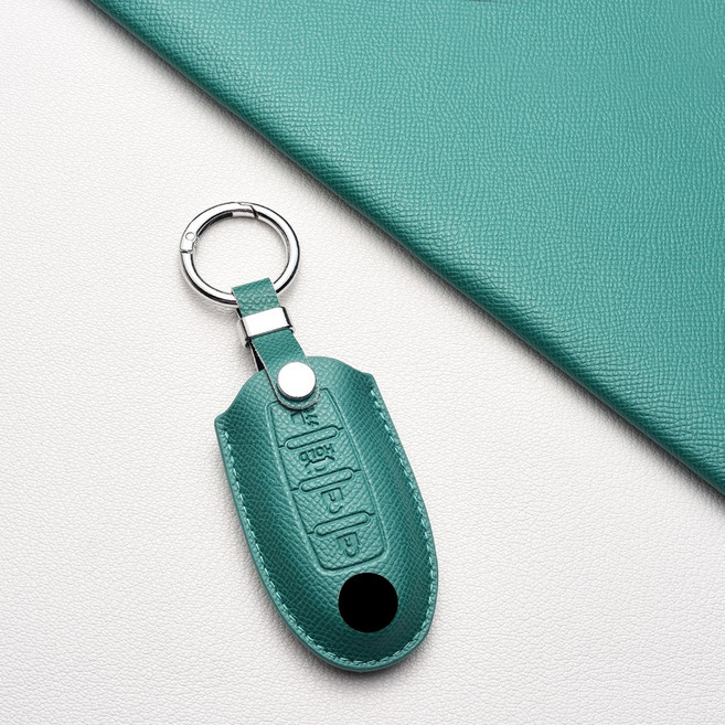 닛산/인피니티 키케이스 방스크래치 내마모성 주크/큐브/멕시마 등 전차종 + Q시리즈 (Q30 Q50 QX60 Q70) 호환, 닛산/인피니티 A4타입(4버튼), 그린