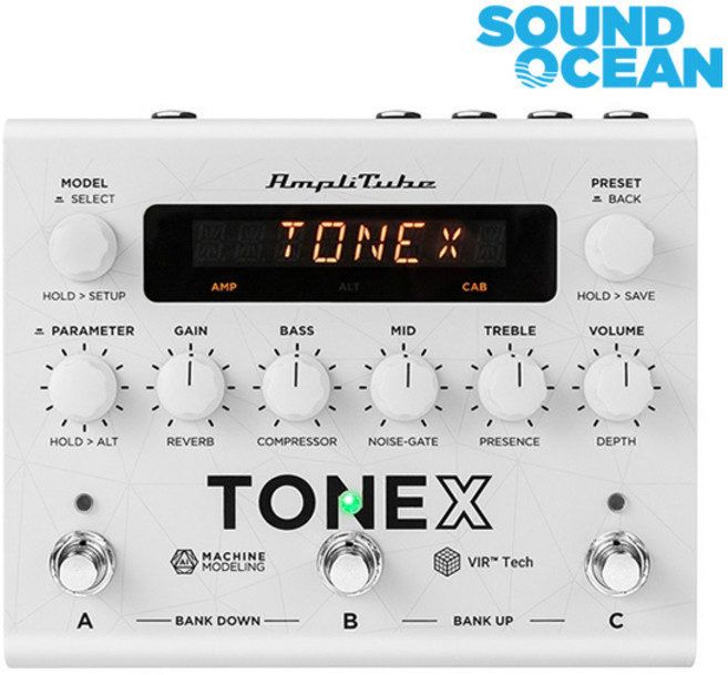 IK Multimedia Effector Pedal 아이케이 멀티미디어 이펙터 페달, TONEX Pedal Edition, 화이트, 1개