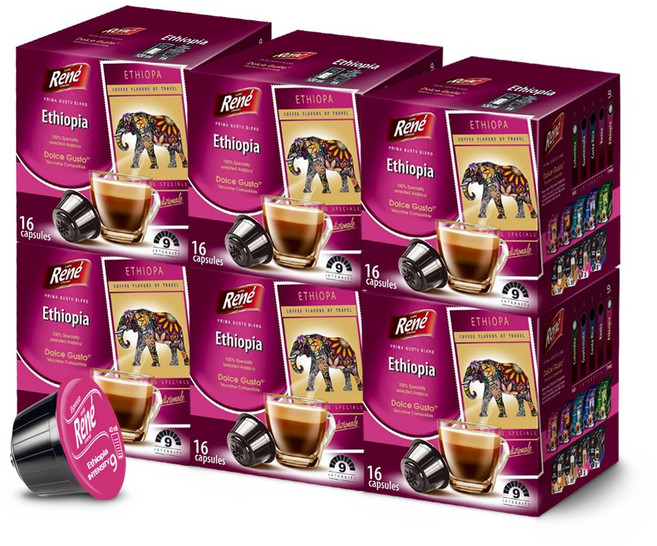 르네 돌체구스토 호환캡슐 에티오피아 예가체프, 7g, 16개입, 6개